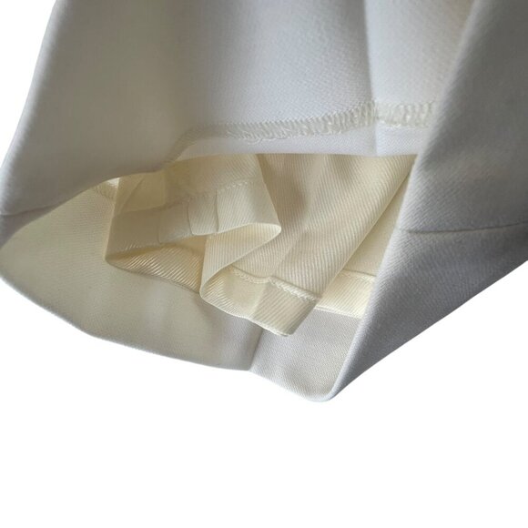 Banana Republic Off-White Barathea Italian Wool Tapered Pant Size 12 Long - Picture 10 of 16